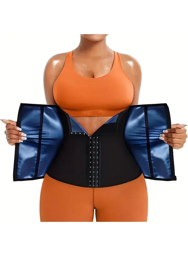 Blue Neoprene and Nylon Waist Trainer Shapewear for Women Yoga Fitness Exercise Size S - Image 1