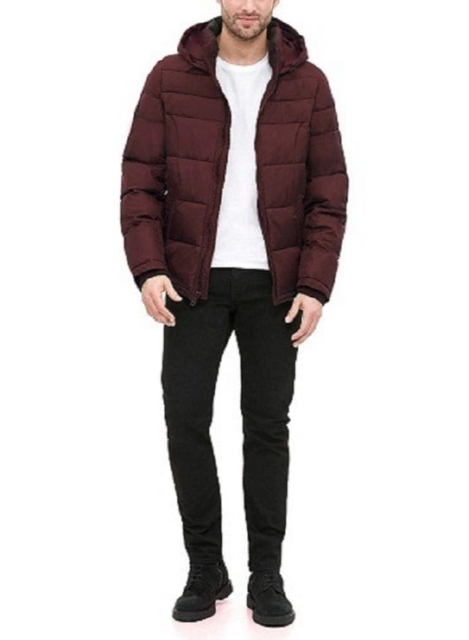 Winter bomber Zipped Jacket With Removable Hood - Image 3