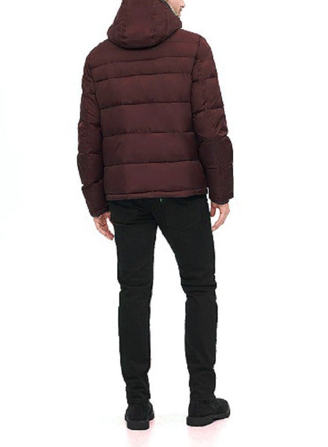 Winter bomber Zipped Jacket With Removable Hood - Image 4