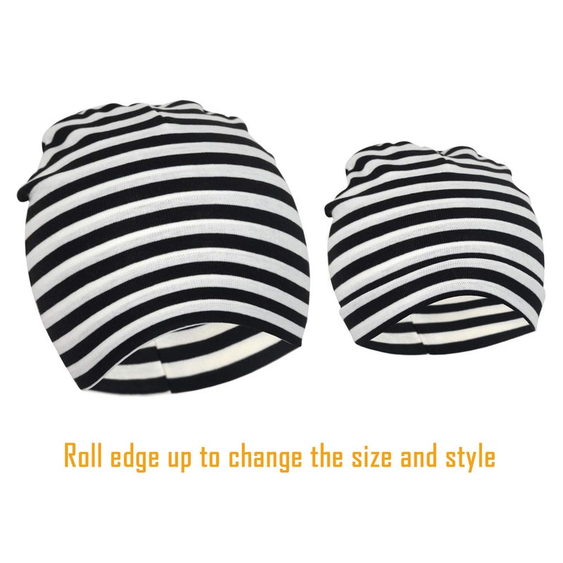 DRESHOW BQUBO 8 Pack Unisex Baby Beanie Hat Infant Toddler Kid Hats Baby Soft Cute Knit Cap Nursery Beanie - Image 2