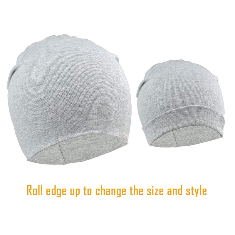 DRESHOW BQUBO 8 Pack Unisex Baby Beanie Hat Infant Toddler Kid Hats Baby Soft Cute Knit Cap Nursery Beanie - Image 3