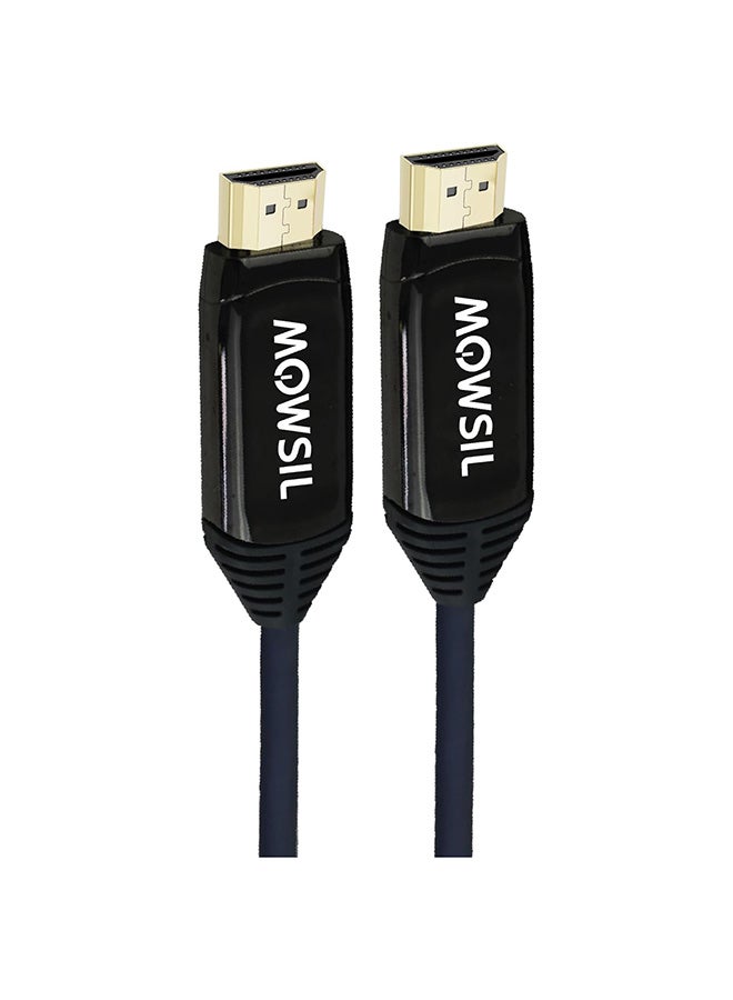 MOWSIL MOWSIL Active Optical Fiber Cable (AOC) 4K@60Hz 25Mtr, 18Gbps High Speed, UHD 4K HDMI 2.0 Cord, Hybrid Fiber/Copper, 24K Gold Plated Connectors - Image 1