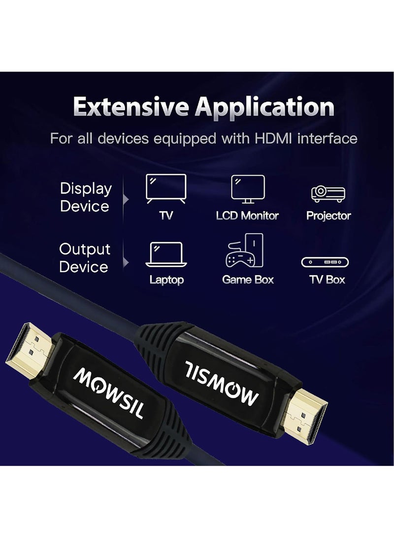 MOWSIL MOWSIL Active Optical Fiber Cable (AOC) 4K@60Hz 25Mtr, 18Gbps High Speed, UHD 4K HDMI 2.0 Cord, Hybrid Fiber/Copper, 24K Gold Plated Connectors - Image 4