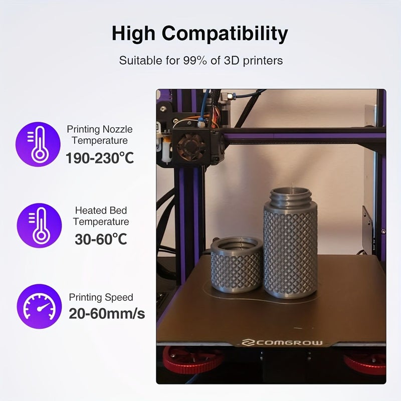 خيط TPU مرن أصفر 200 جرام 1.75 مم 95A لطابعات ثلاثية الأبعاد دقة أبعاد ± 0.03 مم - Image 4