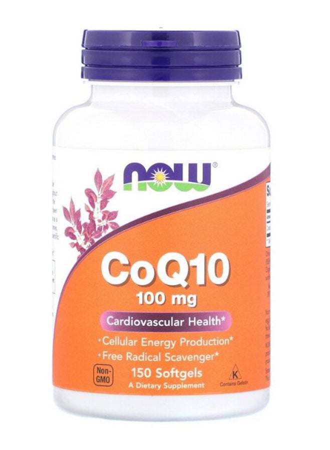 Now Foods CoQ10 With Vitamin E - 150 Softgels - Image 1
