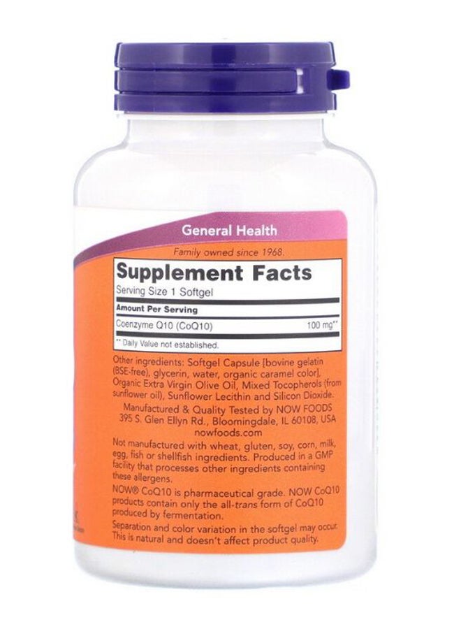Now Foods CoQ10 With Vitamin E - 150 Softgels - Image 2