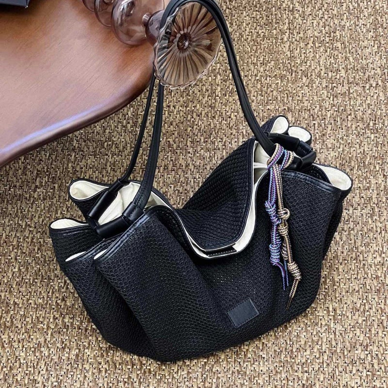 Selling Women'S Bags, High-End Straw Bags, Tote Bags, Women'S Bags, High-End, Light Luxury, Lazy And Leisurely, Large-Capacity Woven Bags - Image 4