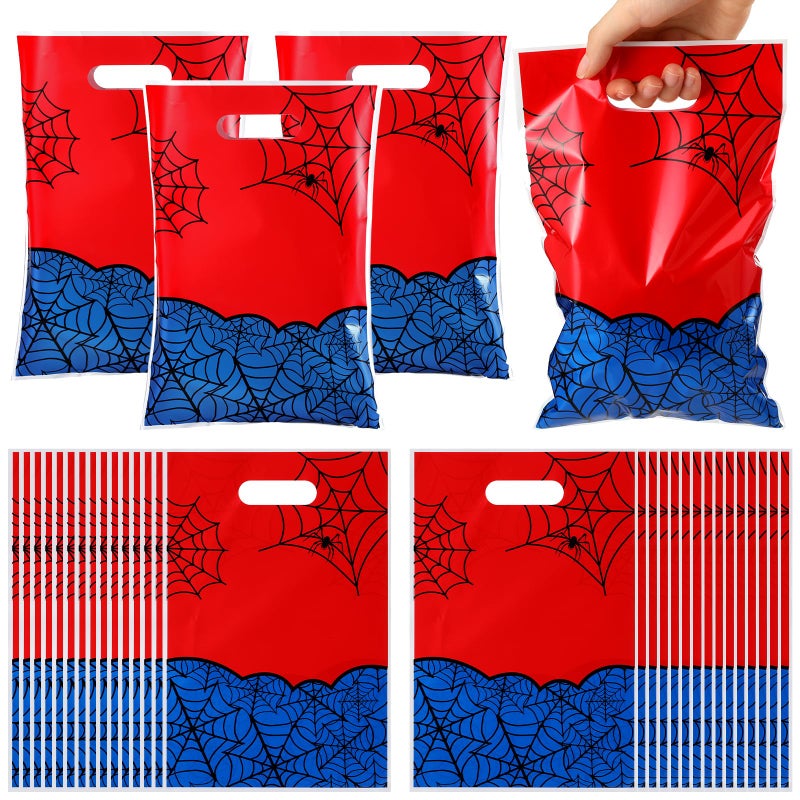 Eccliy 30 Pcs Spider Party Favors Bags Cartoon Candy Gift Bags for Spider Theme Birthday Party Decorations Goodie Supplies - Image 1