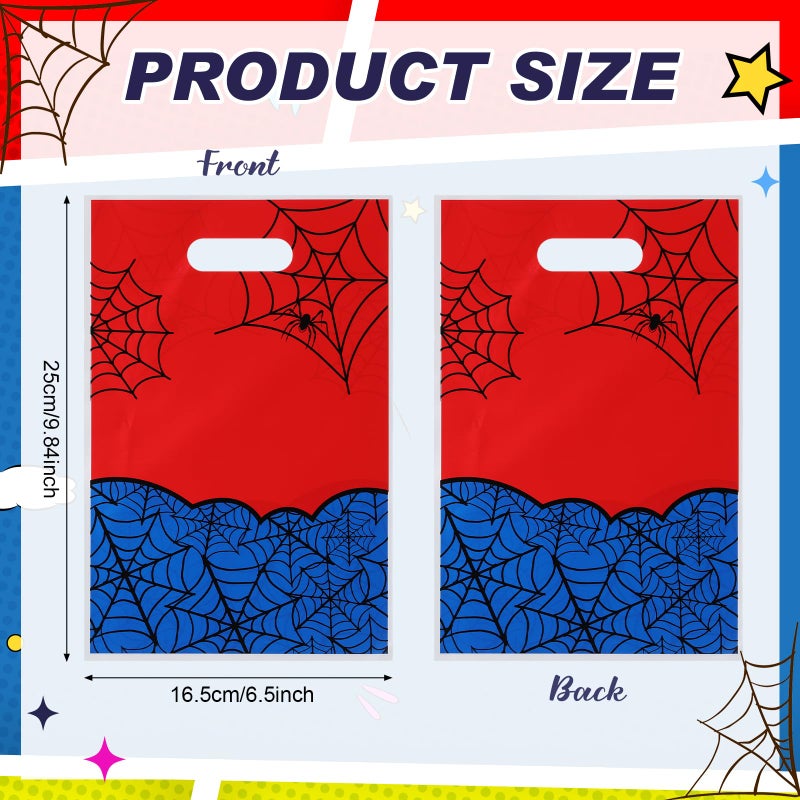 Eccliy 30 Pcs Spider Party Favors Bags Cartoon Candy Gift Bags for Spider Theme Birthday Party Decorations Goodie Supplies - Image 2