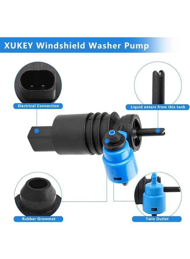 Windshield Washer Pump 1pc Compatible With Volkswagen Audi Skoda 1J6955651 1K6955651 - Image 3
