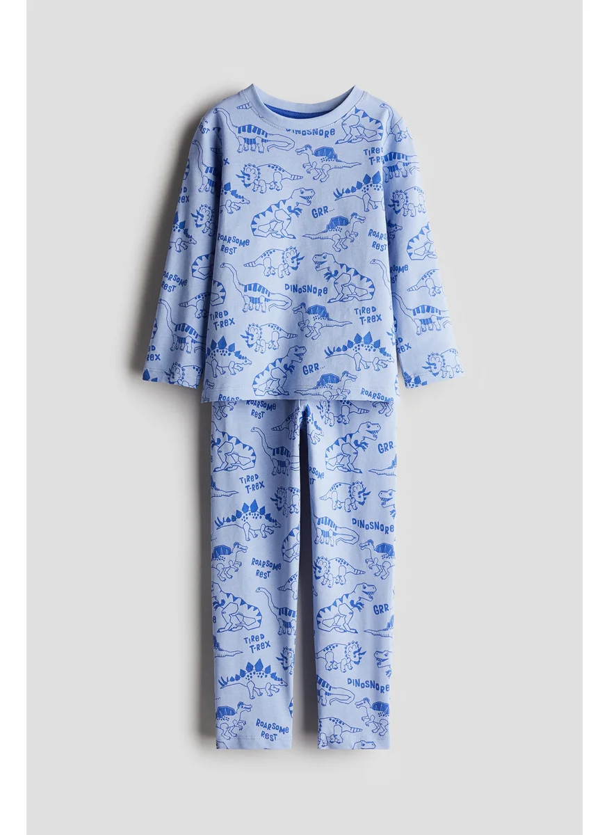 H&M Patterned Jersey Pyjamas