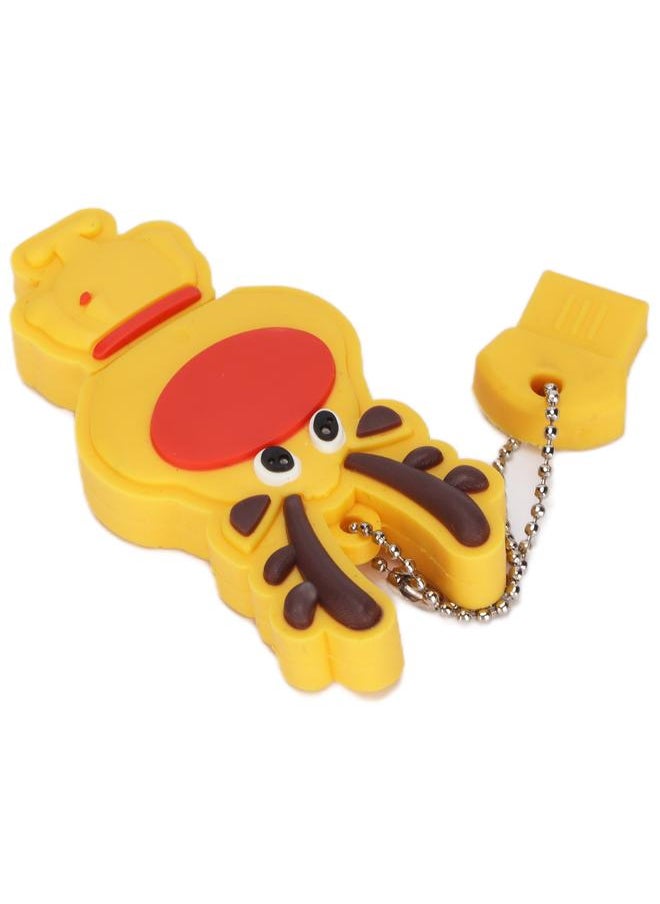 Thoraya Yellow Christmas Deer USB2.0 U disk 2GB/32GB/64GB/128GB with keychain thumb drive storage device memory stick flash drive 32GB  - Image 5