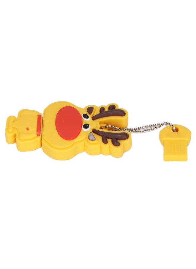 Thoraya Yellow Christmas Deer USB2.0 U disk 2GB/32GB/64GB/128GB with keychain thumb drive storage device memory stick flash drive 32GB  - Image 4