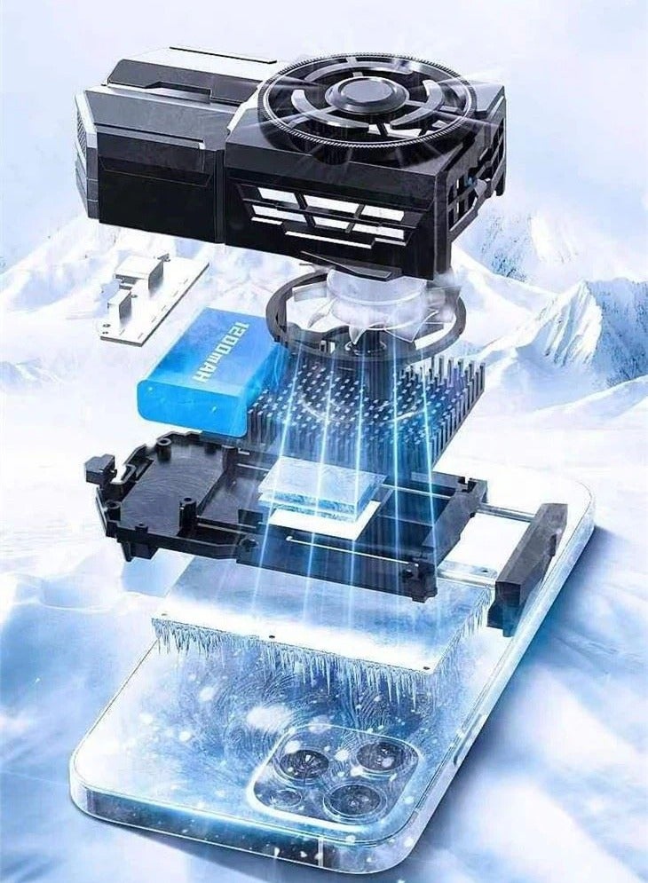 Memo DL-A5 Semiconductor Phone Cooler With 1200mAh Rechargeable Battery For Game - Image 2