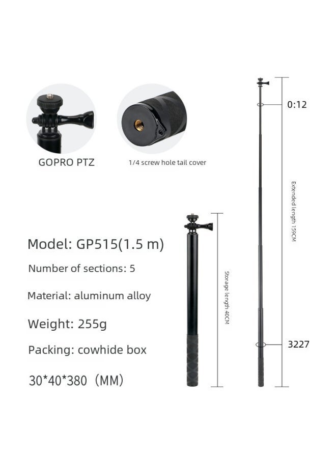 For GoPro/Ant Sports Camera Selfie Stick Outdoor Sports Handheld Third Person Straight Extension Rod-Color:GoPro2 M (GP520) - Image 3