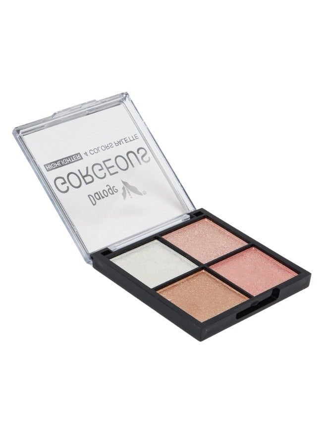daroge Highlighter Makeup Palette - 4 Color - Image 1