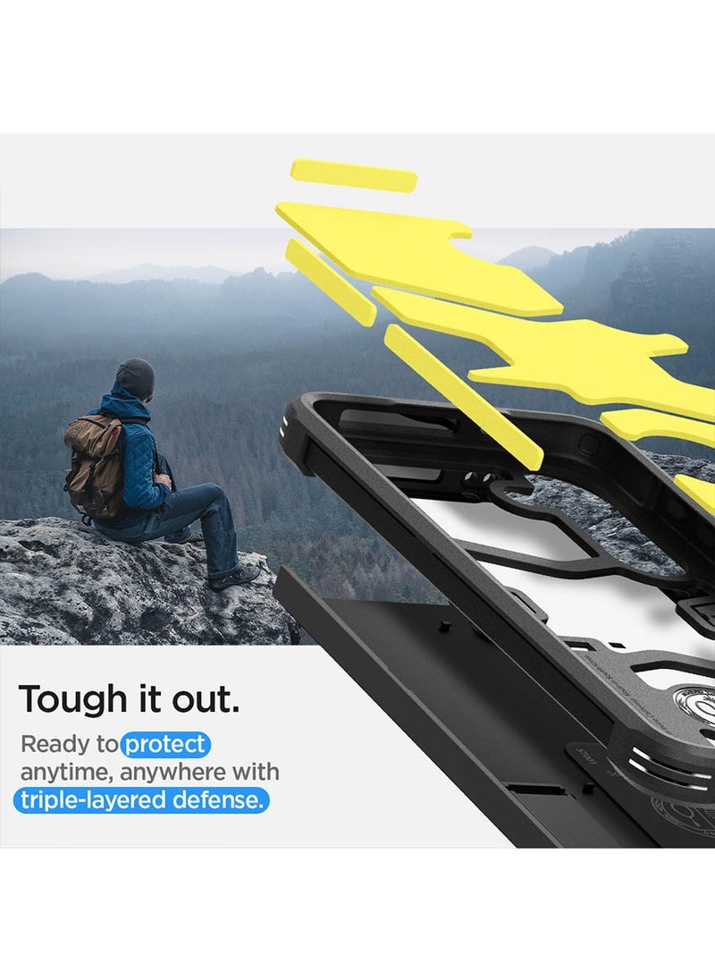 Spigen Tough Armor for Samsung Galaxy S24 PLUS case cover with Extreme Impact Foam - Black  - Image 4