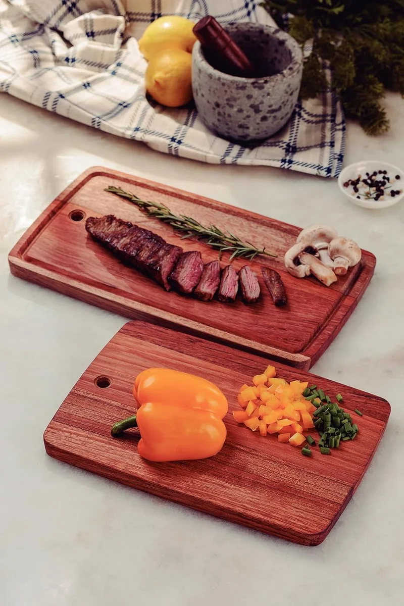 Tramontina BBQ Boards Set - Wooden Chopping and Serving Boards
