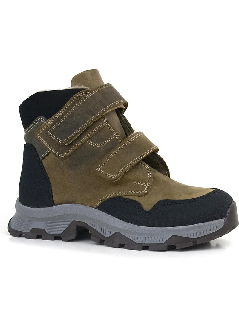 Rakerplus Trekking Leather Brown Velcro Boys' Boots
