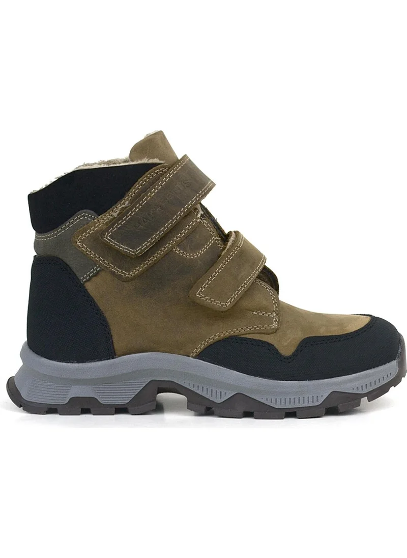 Rakerplus Trekking Leather Brown Velcro Boys' Boots