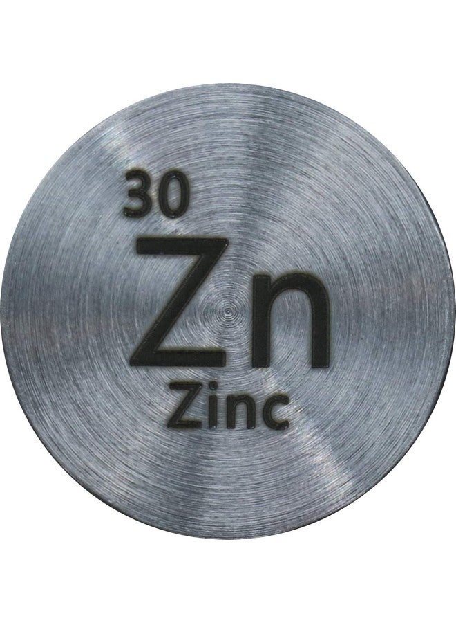 PFS Zinc (Zn) 24.26Mm Metal Disc 99.5% Pure For Collection Or Experiments - Image 1