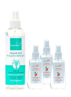 Bundle Pack - Mosquito Repellent Citronella and Lemongrass 250ml and Mandarin Hand Sanitizer (3*80ml pack)
