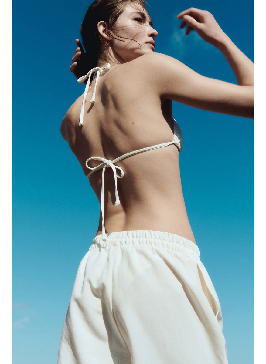 اتش اند ام Padded Triangle Bikini Top