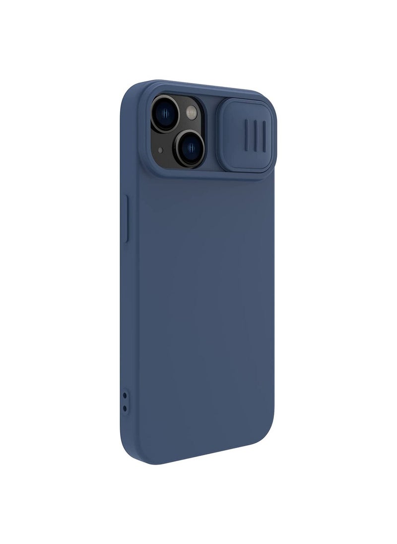 Nillkin CamShield Silky Magnetic Silicone Case For iphone 14 Plus - Blue  - Image 1