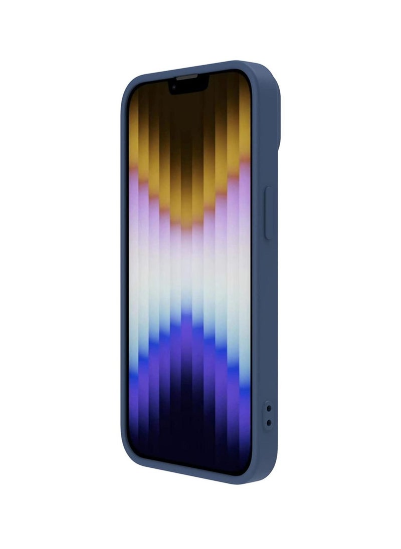 Nillkin CamShield Silky Magnetic Silicone Case For iphone 14 Plus - Blue  - Image 2