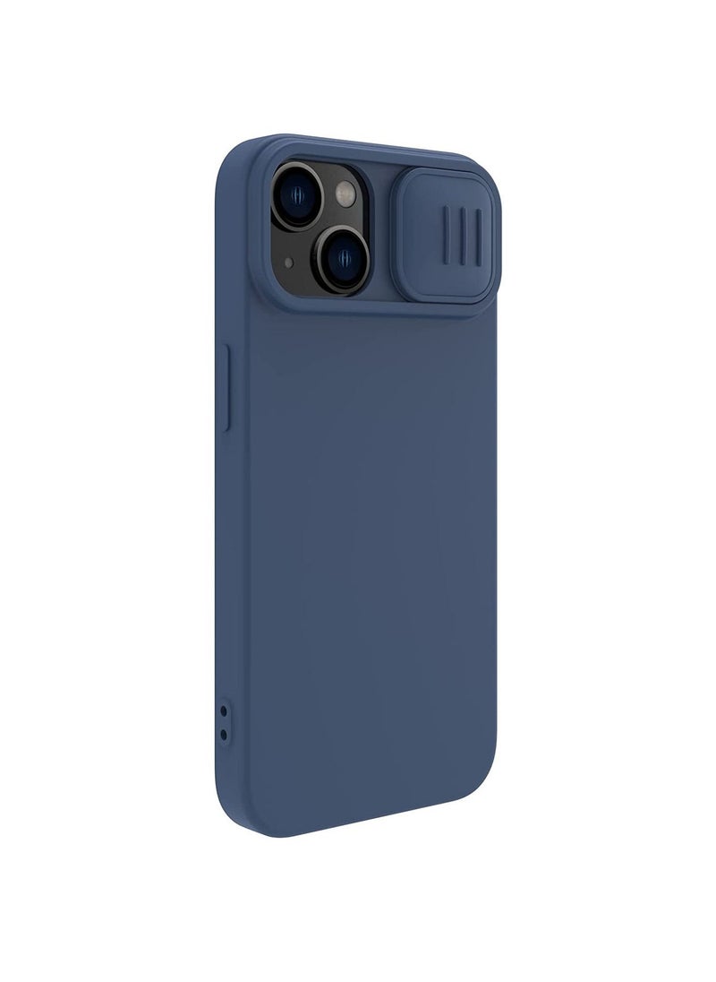 Nillkin CamShield Silky Magnetic Silicone Case For iphone 14 Plus - Blue  - Image 3