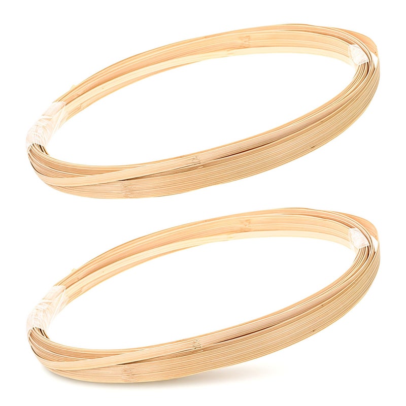 KALLORY 2PCS Bamboo Strips for Weaving 10ft Basket Weaving Material Thin Flat Bamboo Rolls and Rattan Weaving Material for Basket Weaving DIY Crafts Furniture Chandelier and Weaving Projects - Image 3
