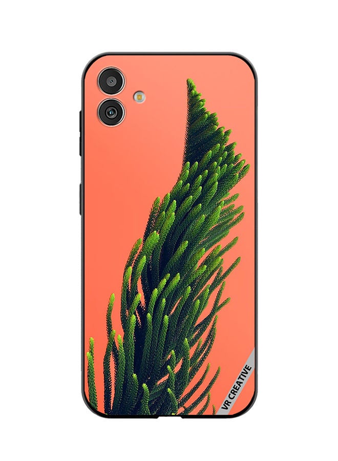 VR CREATIVE Protective Case Cover For Samsung Galaxy F14 Green Leafs Plant Poster Design Multicolour - Image 1