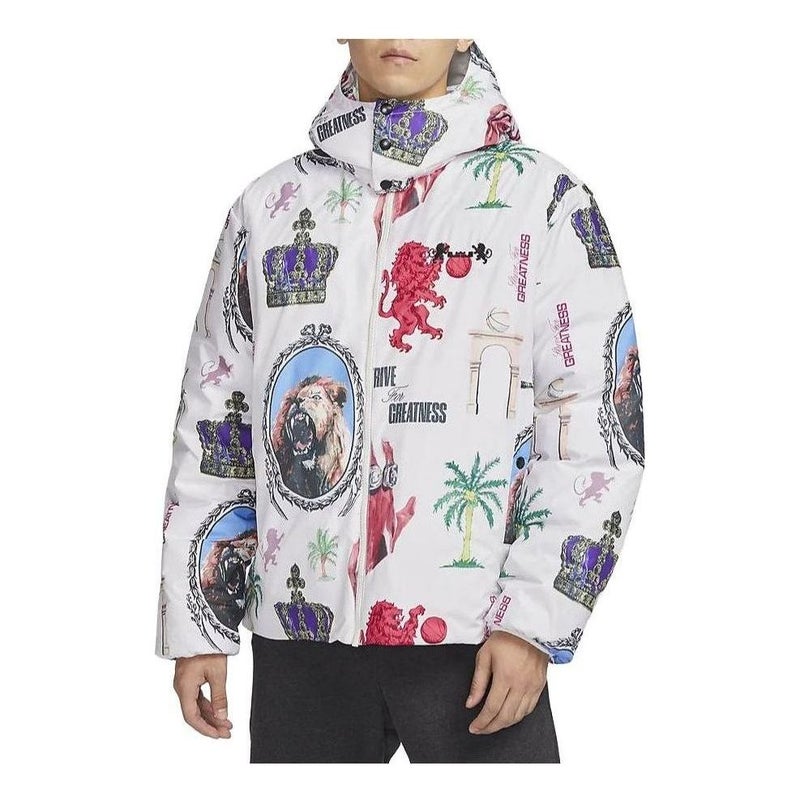 Nike LeBron Therma-FIT Down Jacket 'White Multi'