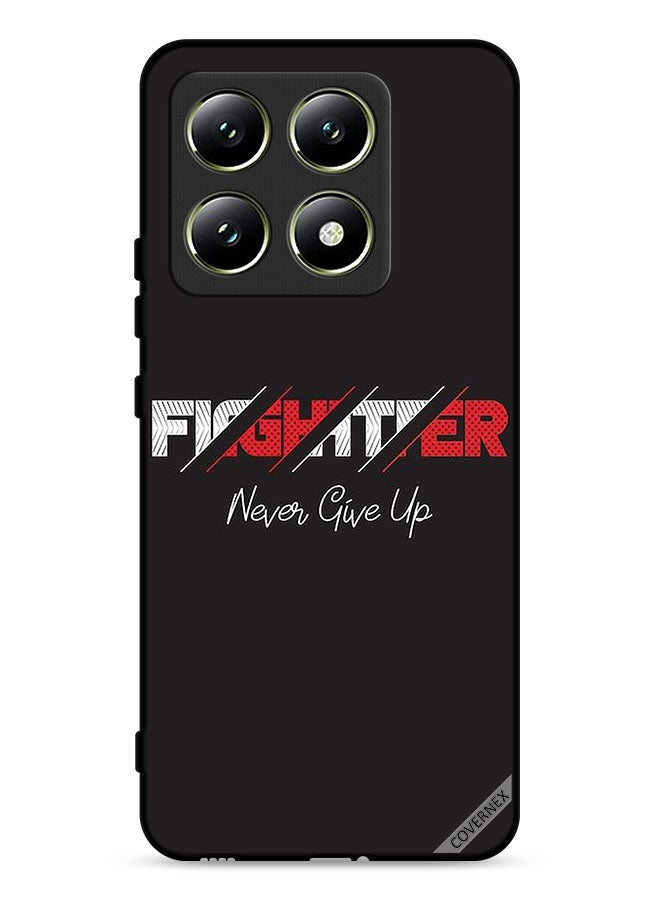 Covernex Xiaomi 14T 5G Protective Case Cover Fighter Never Give Up - Image 1