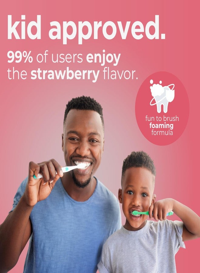 Wellnesse Kids Hydroxyapatite Toothpaste with Xylitol - Fluoride Free Toddler & Kid's Natural Toothpaste, Freshens Breath, Sensory-Friendly Oral Care, Vegan, Strawberry Flavor, 4 oz (Pack of 1) - Image 2