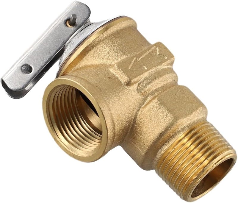Brass Pressure Relief Valve 3 4 Inch NPT 150 PSI With Stainless Steel Spring 210F Max Temp - Image 4