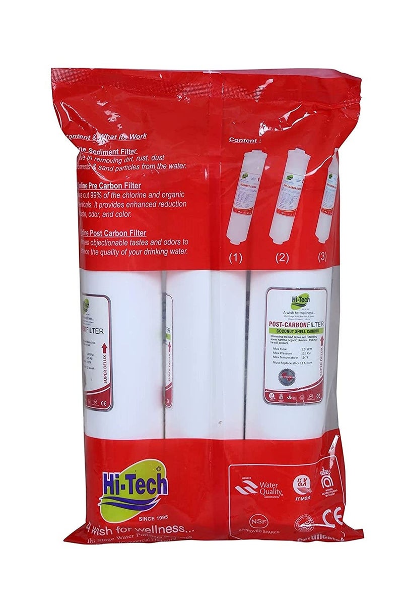 Hi-Tech RO Water Purifier Filter Set and 80 GPD Dry Water Purifier Membrane - Image 5