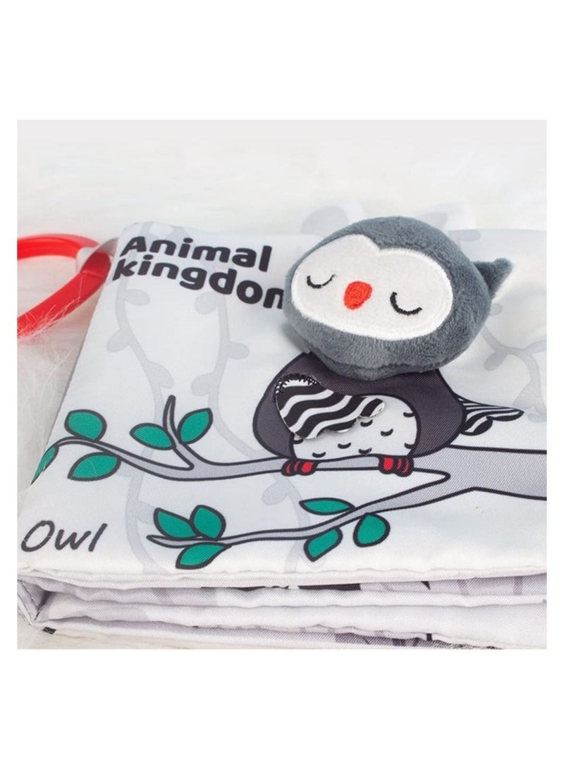 NIBEMINENT Baby Soft Cloth Book, 3D Touch Feel High Contrast Book , Activity Crinkle Books for Early Education - Image 5