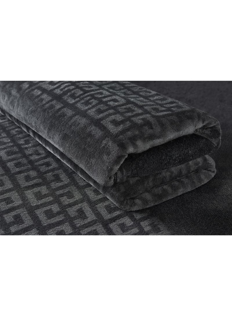 مينج لي مفرش شتوي نفر ونص نظام وجهين (مخمل × فرو) – طقم مفارش 4 قطع يشمل لحاف، شرشف مطاطي، غطاء وسادة وغطاء مخدة، يناسب سرير مقاس 140×200 سم - Image 5