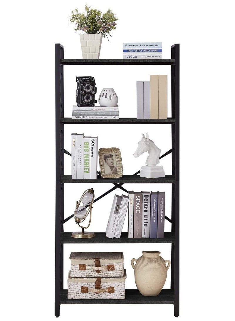 Masa Furniture Black MDF and Steel Display Unit - 166 x 75 x 33 cm from Masa Furniture - Image 3