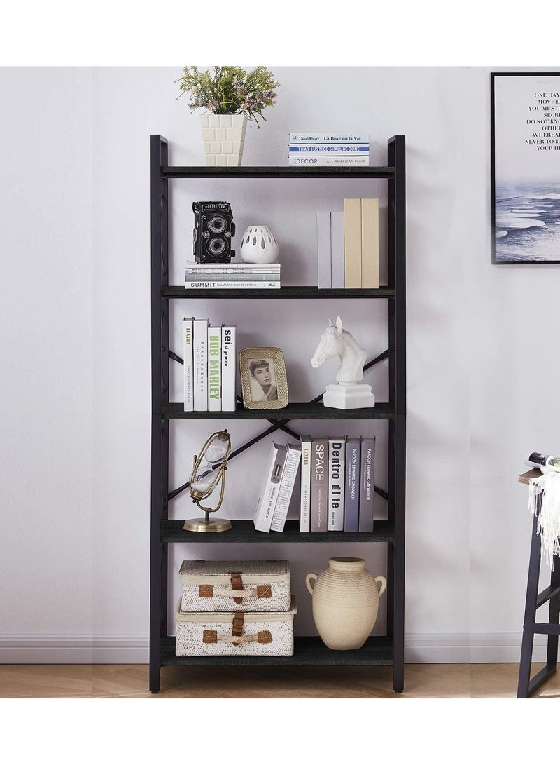 Masa Furniture Black MDF and Steel Display Unit - 166 x 75 x 33 cm from Masa Furniture - Image 4