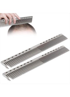 2pcs Stainless Steel Hair Cutting Comb Multiple Colour Barber Comb for Comb Hair Styling Salon(Silver) - pzsku/Z123DA1E599C2C73773A9Z/45/_/1684441041/b9874672-f0aa-4c48-aa5c-0440dda02fff