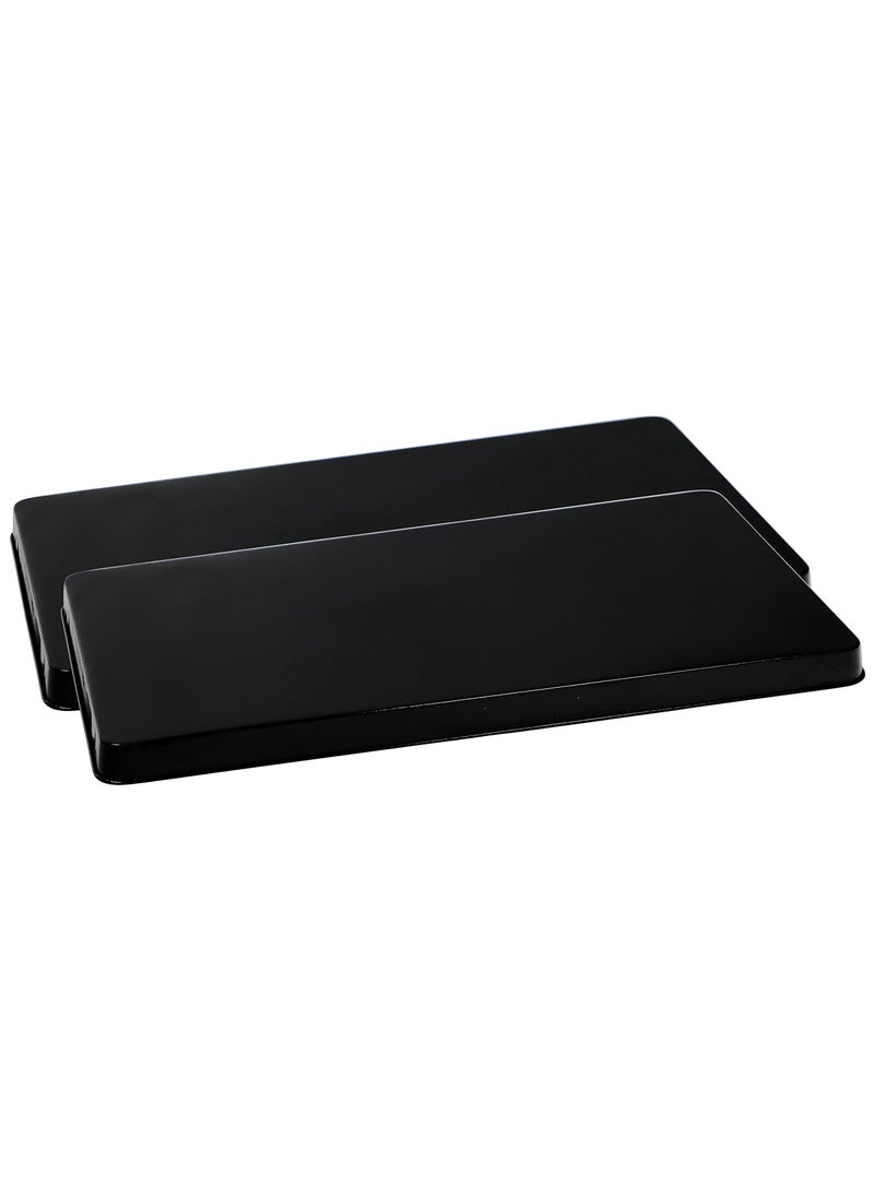 Reston Lloyd Reston Lloyd Rectangular Stove Burner Covers Set of 2 Black 