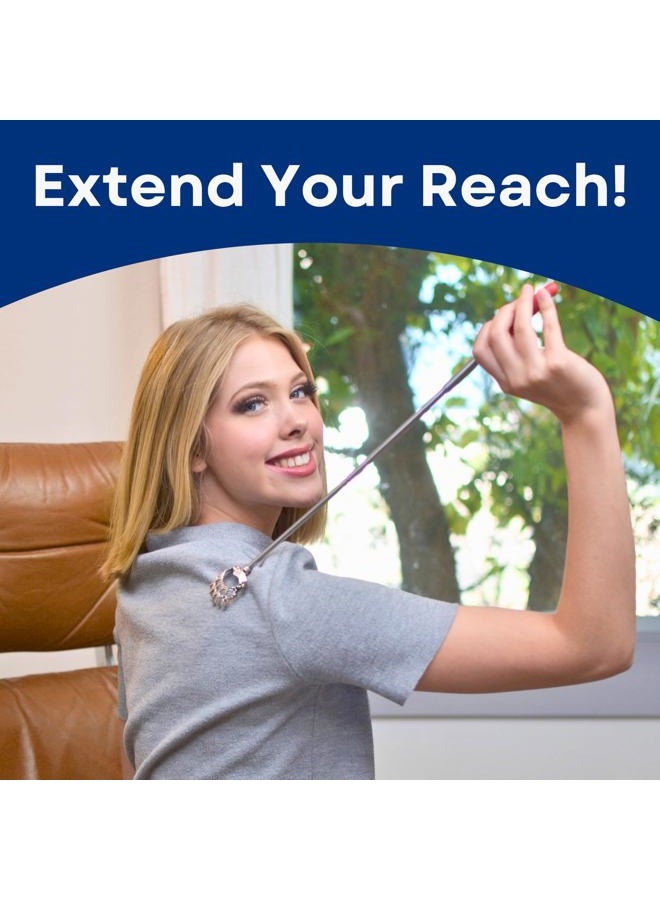 RMS 5 Pack Telescoping Back Scratcher - Extendable Telescope Back Scratchers - Bear Claw Metal Telescopic Backscratcher Eliminating Back Itching in Black, Blue, Green, Purple, Red Color - Image 5