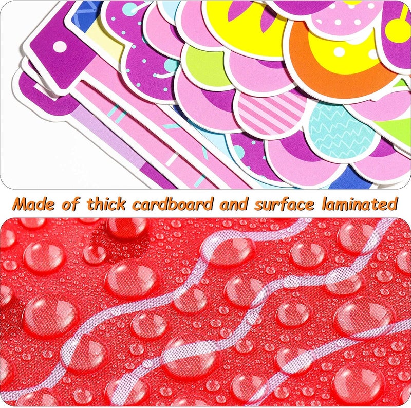 كلاراكو 28 قطعة من قصاصات الزهور، لوحة إعلانات الزهور، أواني الزهور، قصاصات ورقية مع 3 أوراق من نقاط الغراء، أزهار الربيع، ديكورات الفصل الدراسي للمنزل والمكتب والمدرسة والحفلات - Image 3