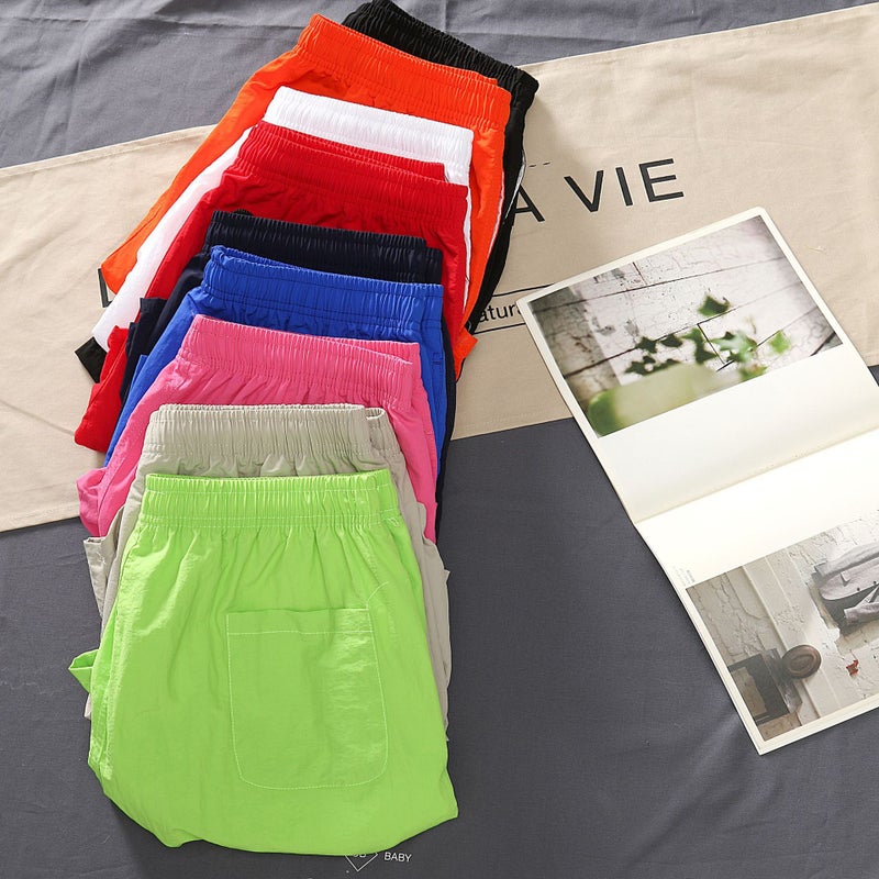 Trade Men'S Pants 2022 Men'S Casual Shorts Trendy Candy Color Straight Men'S Beach Pants - Image 3