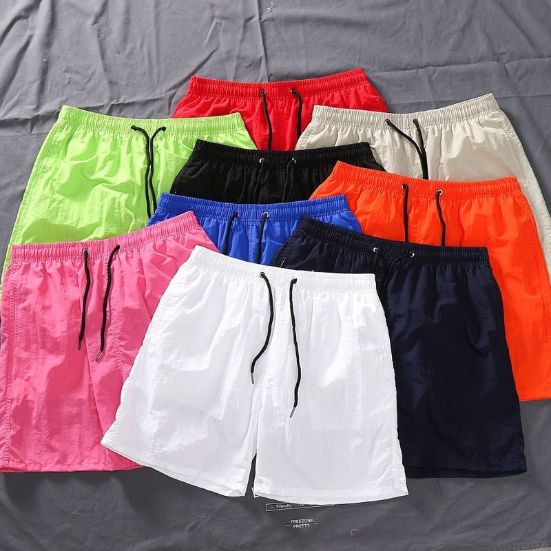 Trade Men'S Pants 2022 Men'S Casual Shorts Trendy Candy Color Straight Men'S Beach Pants - Image 2