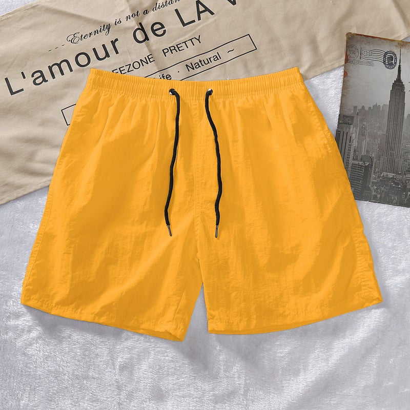 Trade Men'S Pants 2022 Men'S Casual Shorts Trendy Candy Color Straight Men'S Beach Pants - Image 1
