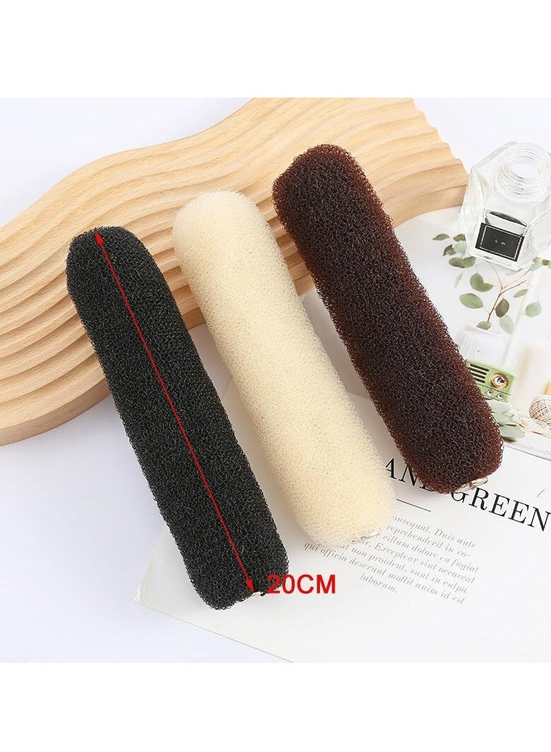 أوزيغالور 3 قطع رول سحرية للشعر، صانع الكعكة وحامل ذيل الحصان، أداة تصفيف الشعر السحرية للنساء - Image 2