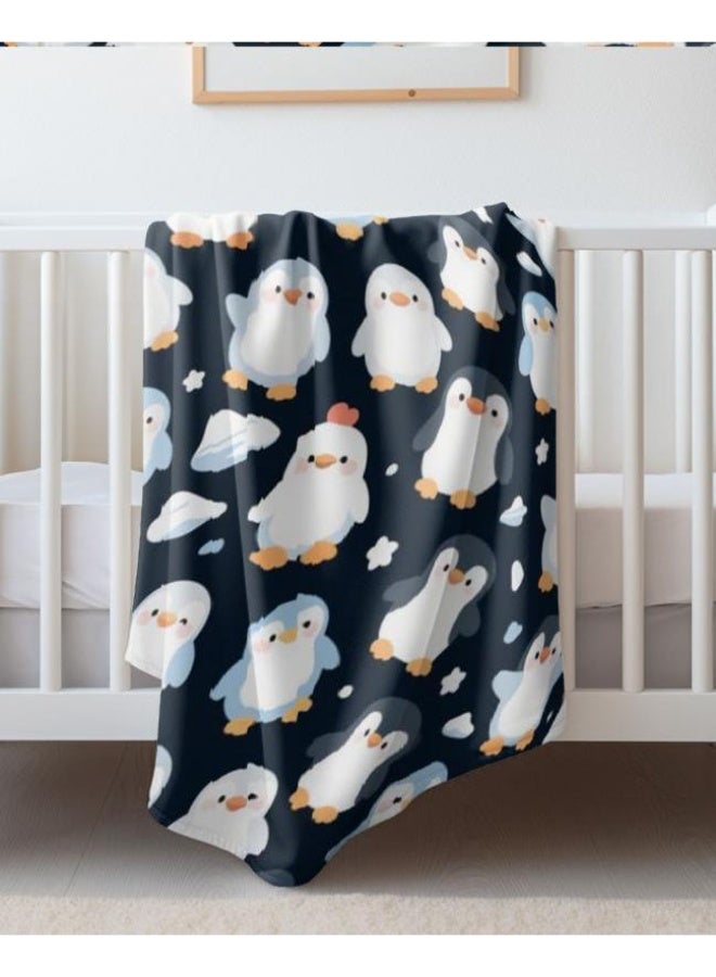 عام بطانية رقيقة من الفانيلا الكرتونية للأطفال والرضع (دافئة ومريحة، ومناسبة للنوم والألعاب) 70 سم * 100 سم - Image 2